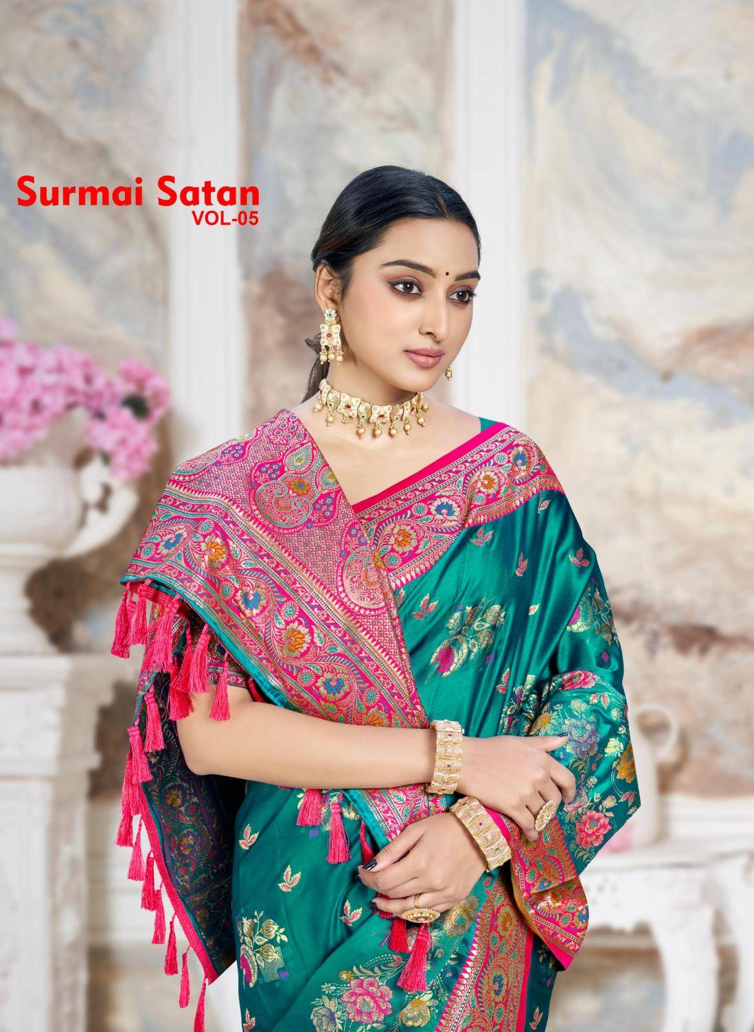 Bunawat - Surmai Satan 05 Online saree wholesalers in Gujarat